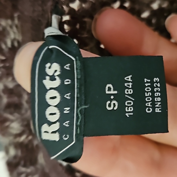 Roots maroon cream fleck unit long tunic sweater top in size small oversized - Picture 2 of 6